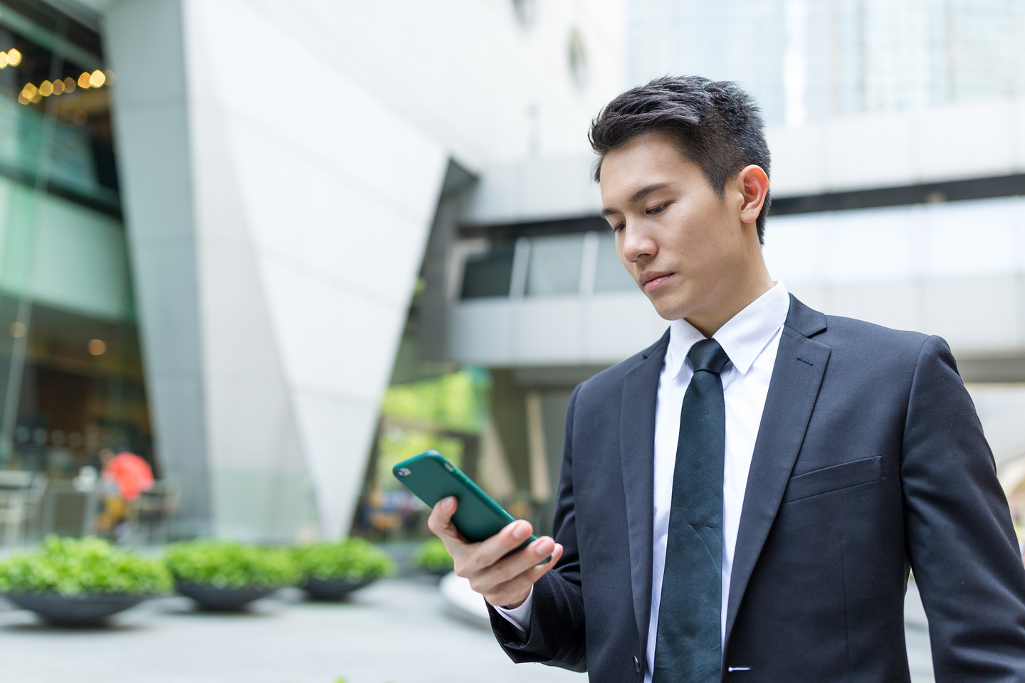 Businessman Use of Smartphone